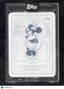 2025 Topps Disney Mint Minnie Mouse Platinum Black Printing Plate 1/1 #108 (BW)