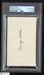 George Halas Signed Index Card Auto 4507/5000 PSA DNA AuthenticGraded Sports Cards