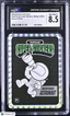 2025 VeeFriends Super Stickers Manga Adventurous Astronaut Black & White CGC 8.5Graded Sports Cards