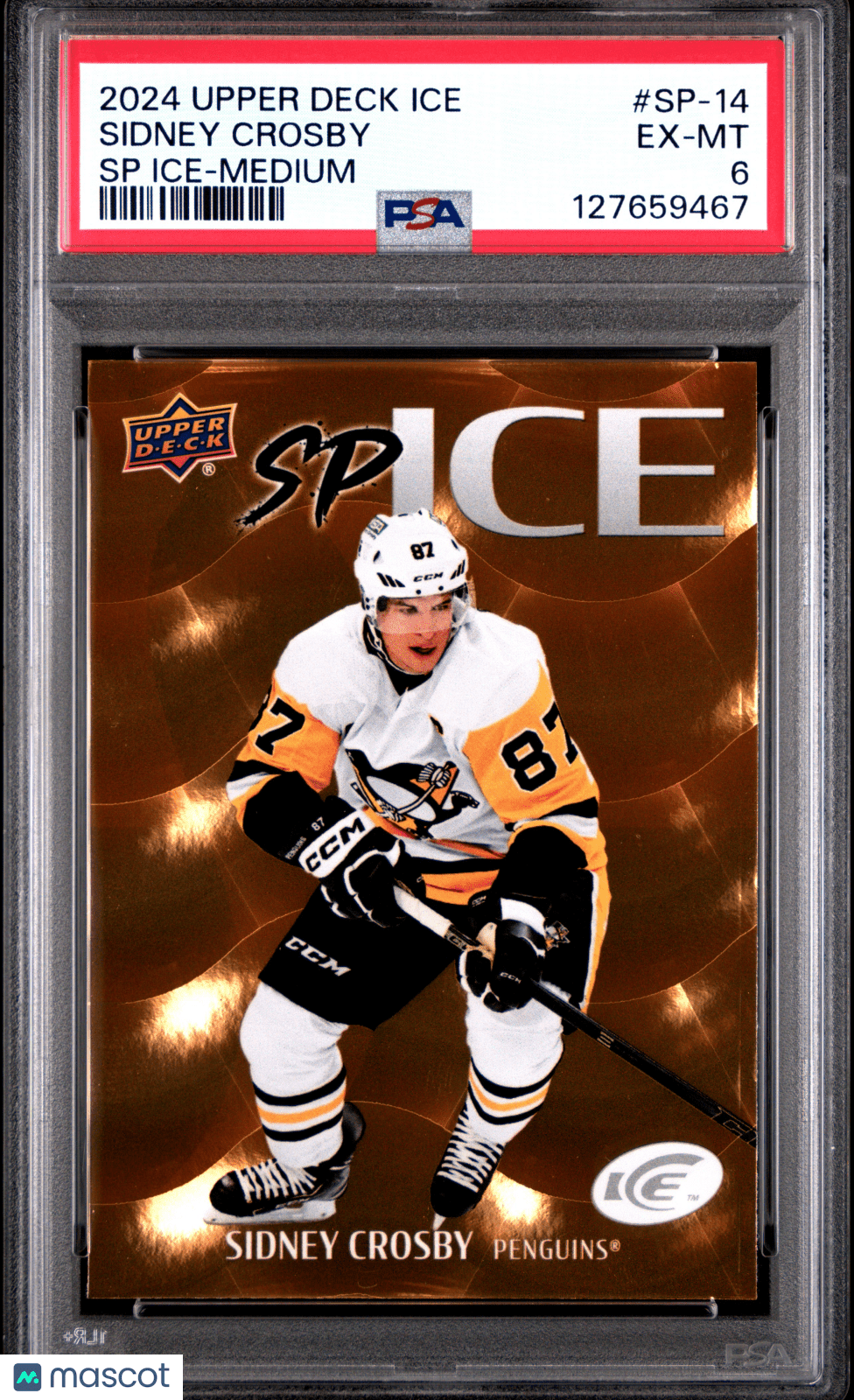 2024-25 Upper Deck Ice SP Ice Sidney Crosby #SP-14 Medium PSA 6