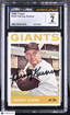 1964 Topps Baesball Harvey Kuenn 242 Hand Signed Auto CGC 2 Auto 10Graded Sports Cards
