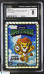 2025 Veefriends Super Stickers: Manga Logical Lion Manga Clouds /399 CGC 8Graded Non - Sports Cards