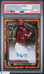 2024 Bowman Chrome 1st Bowman Auto Adolfo Sanchez CPA - AS Orange Lava /25 PSA 10Graded Sports Cards