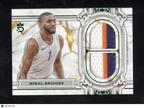 2023 - 24 Topps Royalty Collection Mikal Bridges RR - MB Regalia Relics Green 5/5Sports Cards
