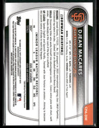 2025 Bowman Chrome Djean Macares CPA - DM Green Lava 1st Bowman Auto 83/99 (BT)Sports Cards