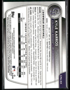 2025 Bowman Chrome Kyle Karros CPA - KK Orange Wave 09/25 1st Bowman Auto (BT)Sports Cards