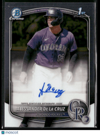 2025 Bowman Chrome Alessander De La Cruz CPA - AD 1st Bowman Auto (BT)Sports Cards