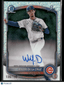 2025 Bowman Chrome Wilfri De La Cruz CPA - WD HTA 1st Bowman Auto 136/150 (BT)Sports Cards
