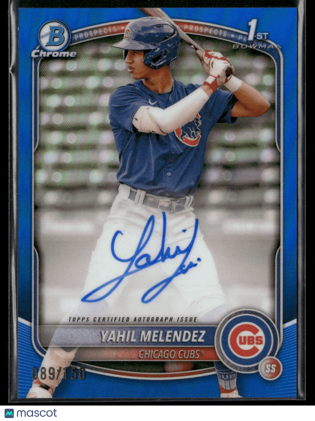 2025 Bowman Chrome Yahil Melendez CPA - YM Blue 1st Bowman Auto 089/150 (BT)Sports Cards