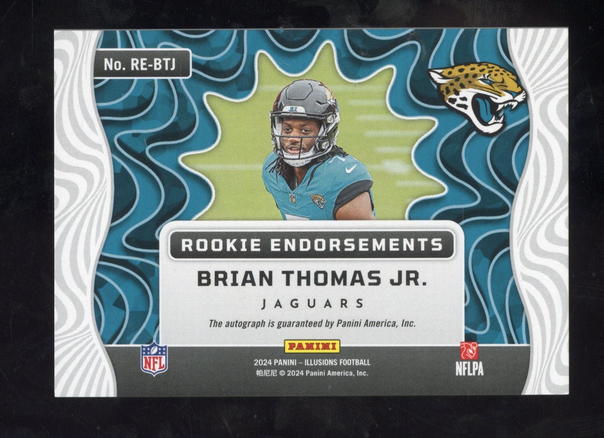 2024 Panini Illusions Brian Thomas Jr. #RE-BTJ RC Rookie Endorsements Auto /199 Secondary image
