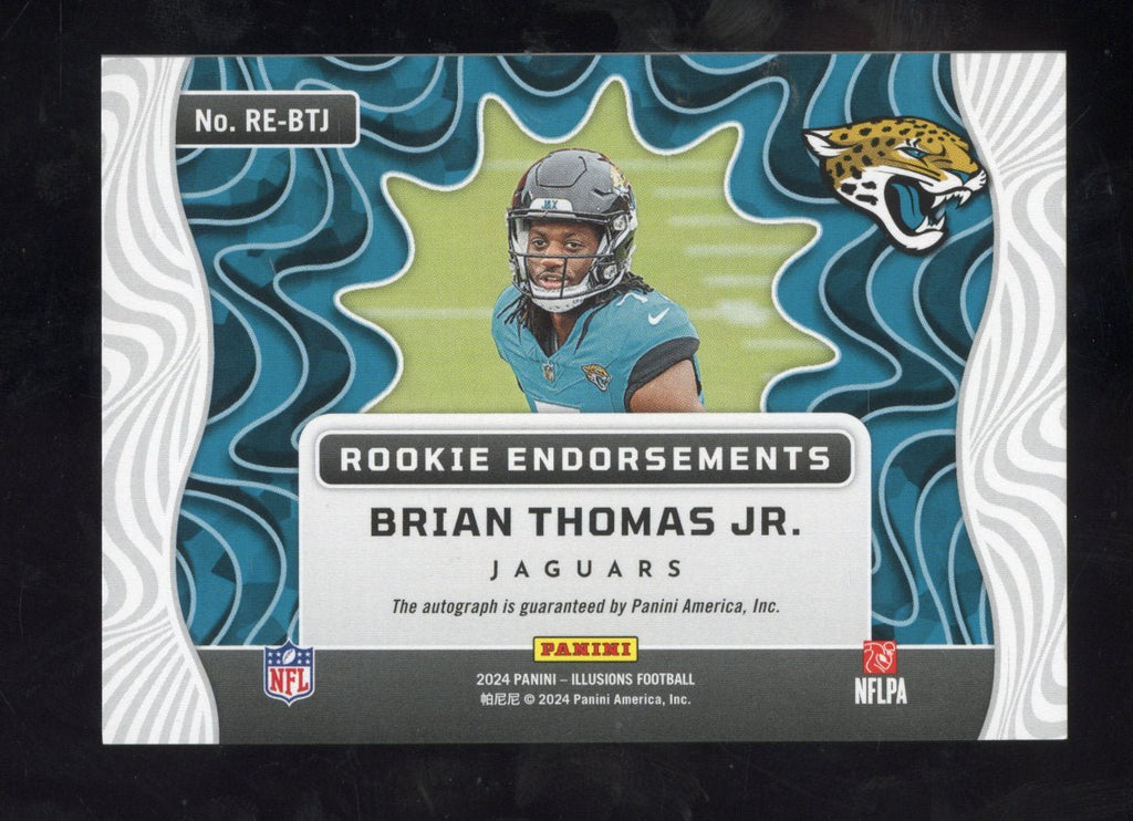 2024 Panini Illusions Brian Thomas Jr. RE - BTJ RC Rookie Endorsements Auto /199Sports Cards