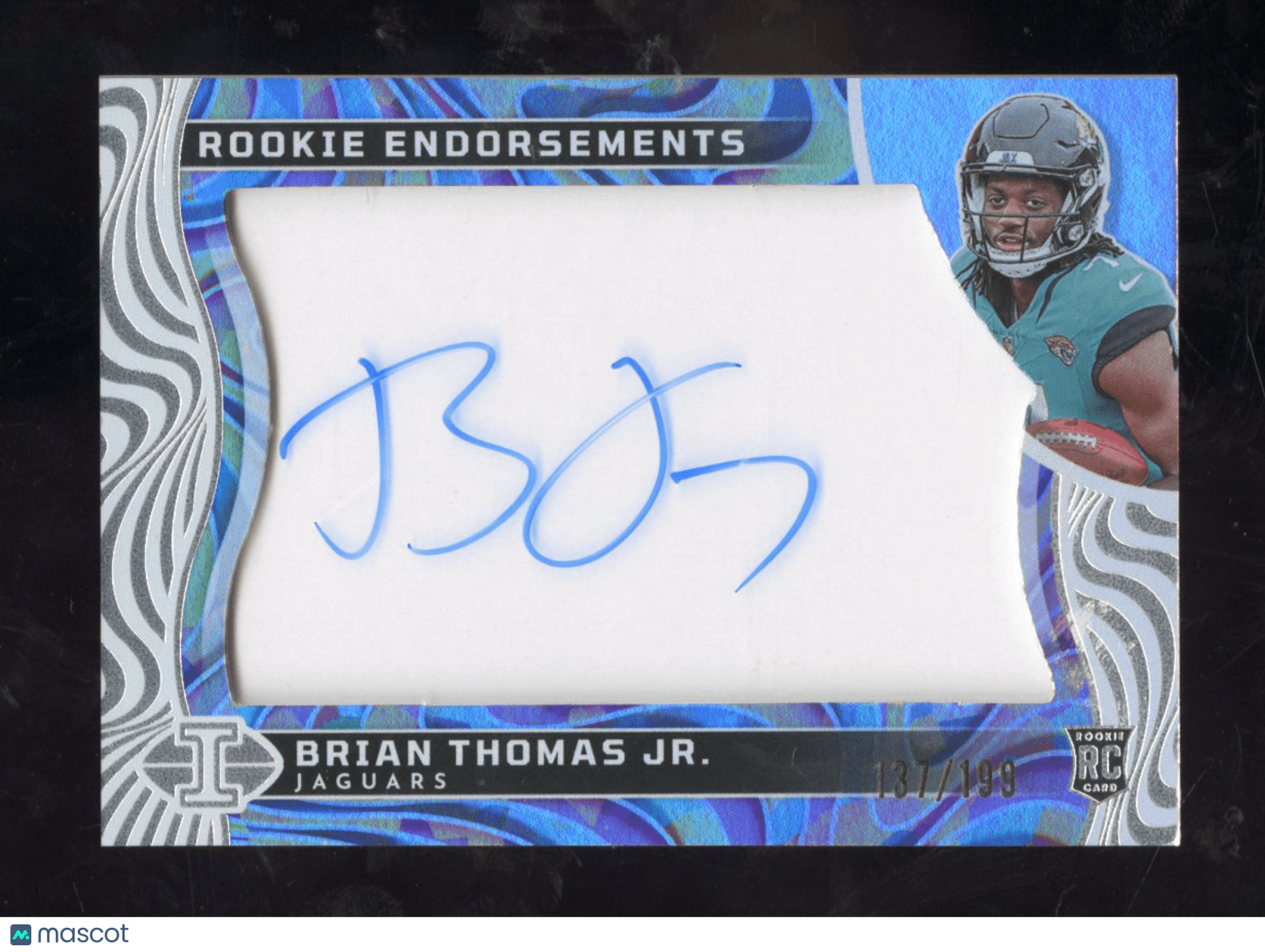2024 Panini Illusions Brian Thomas Jr. RE - BTJ RC Rookie Endorsements Auto /199Sports Cards