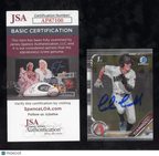 2019 Bowman Chrome Corbin Carroll BDC - 213 1st Bowman Hand Signed Auto JSA COASports Cards
