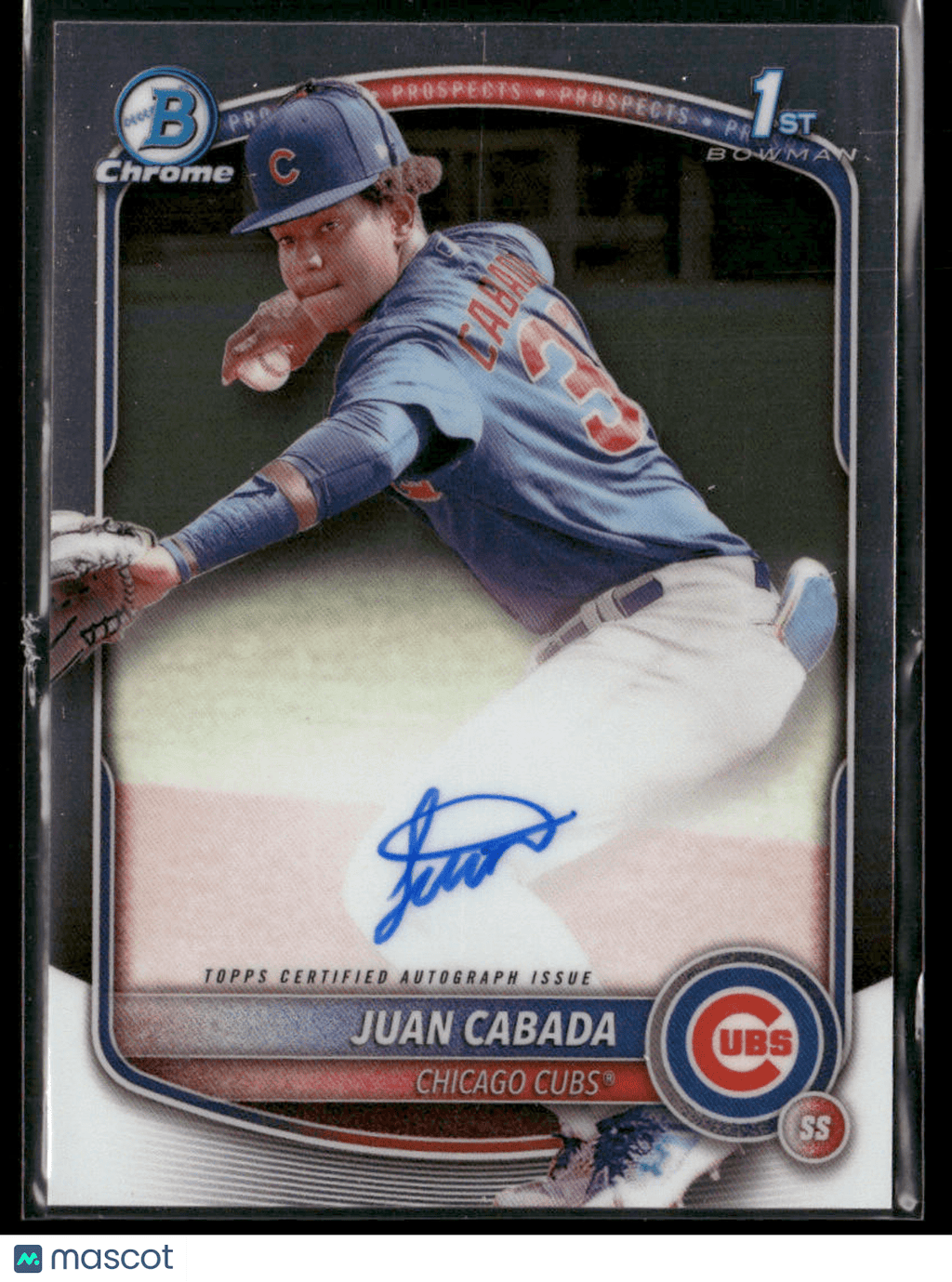 2025 Bowman Chrome Juan Cabada CPA - JC 1st Bowman AutoSports Cards