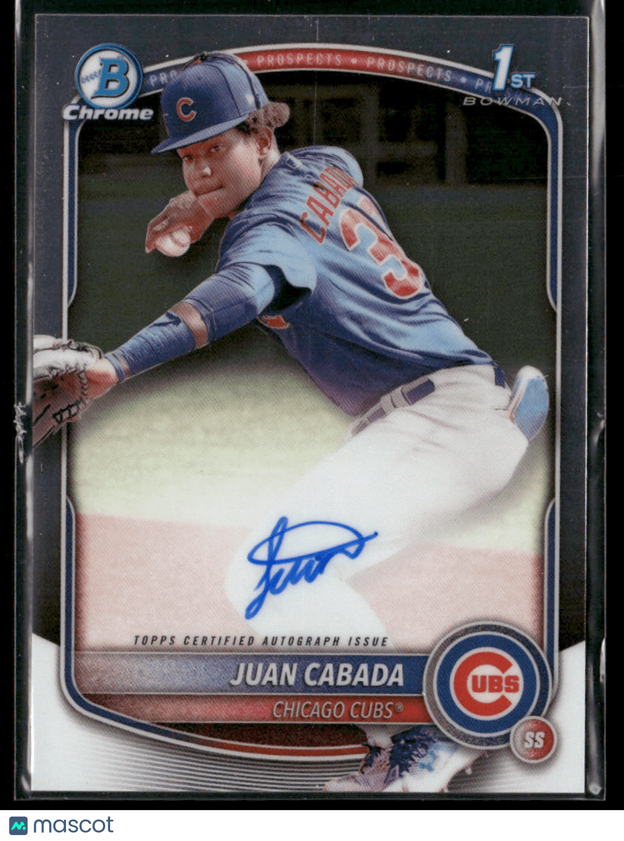 2025 Bowman Chrome Juan Cabada CPA - JC 1st Bowman AutoSports Cards