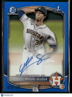 2025 Bowman Chrome Miguel Ullola CPA - MU Blue Refractor 1st Bowman Auto 003/150Sports Cards