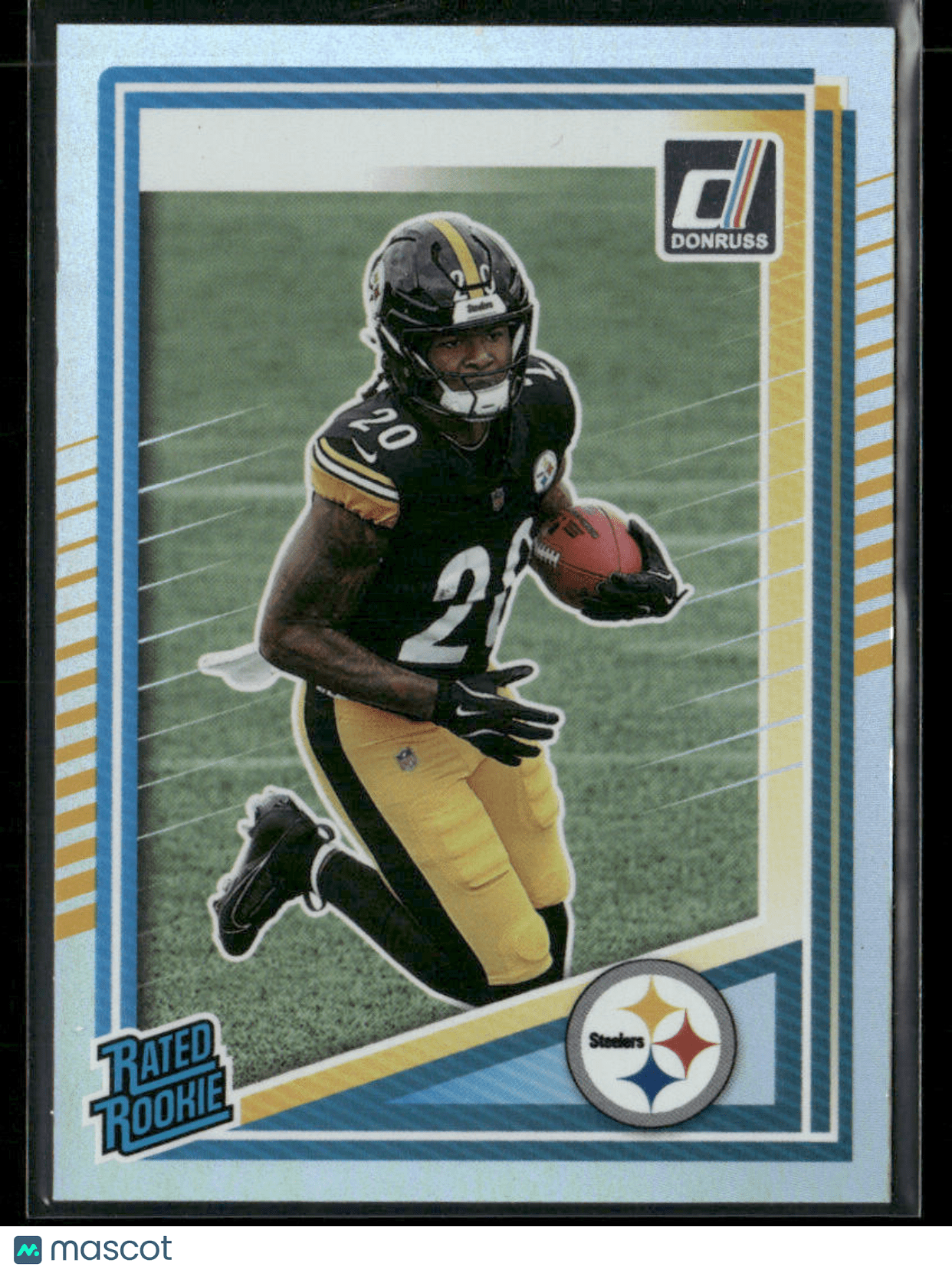 2025 Panini Donruss Kaleb Johnson 322 No Name Variation SP Rated RookieSports Cards