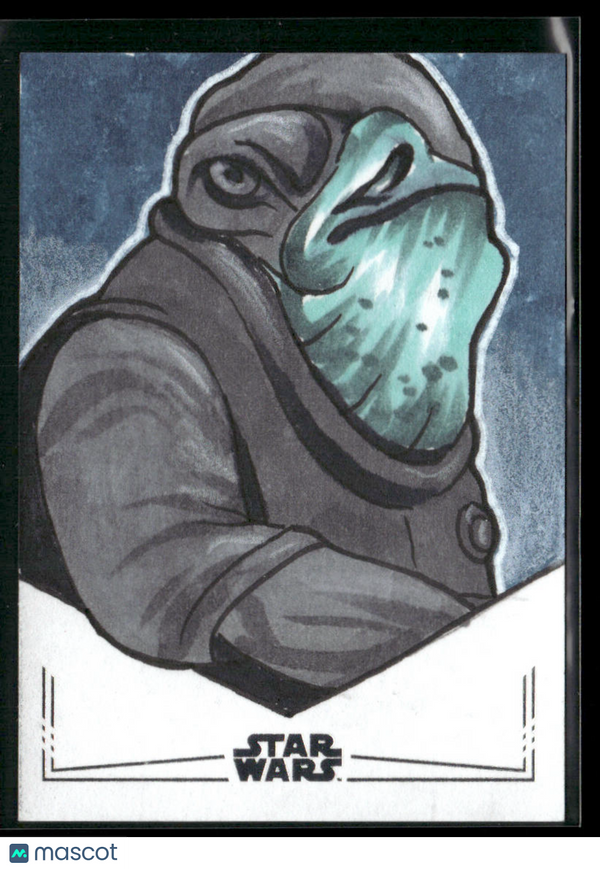 2024 Topps Star Wars Galaxy Matthew Maldonado Sketch Card Silver Foil