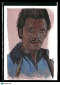 2024 Topps Star Wars Hyperspace Lando Calrissian Silver Sketch Dove McHargue