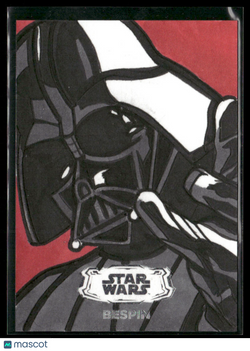 2024 Topps Star Wars Hyperspace Patrick Giles Sketch Silver Foil Darth Vader
