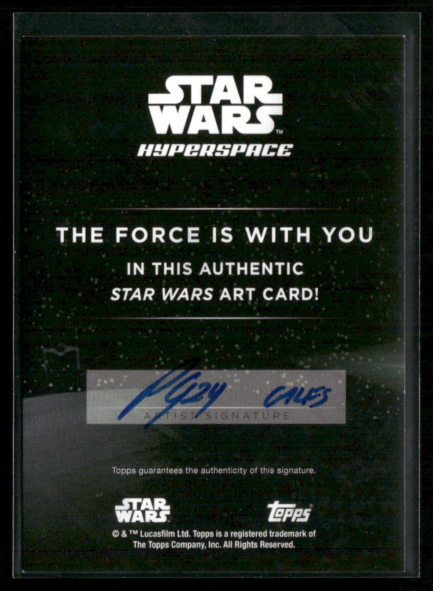 2024 Topps Star Wars Hyperspace Patrick Giles Sketch Silver Foil Darth VaderNon - Sports Cards