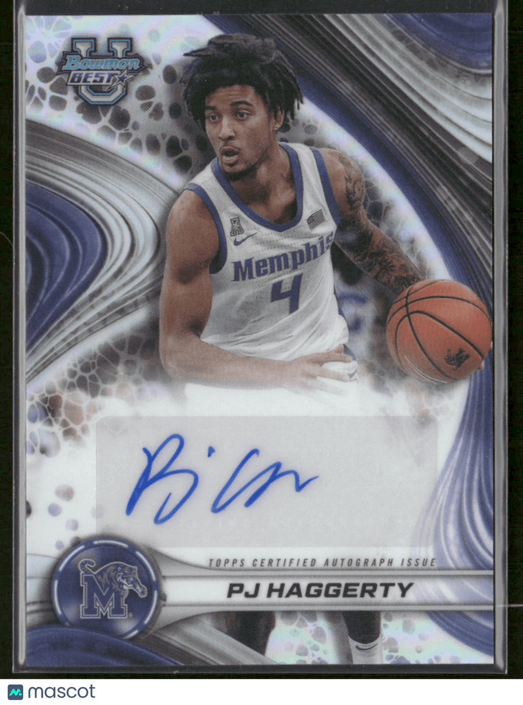 2024 - 25 Bowman University Best PJ Haggerty B24 - PH Refractor AutoSports Cards