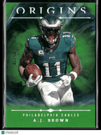 2024 Panini Origins Football A.J. Brown 41 Green Parallel 05/10Sports Cards