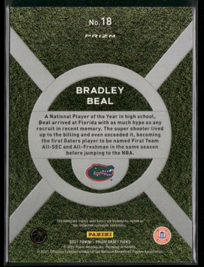 2021 Panini Prizm Draft Picks Bradley Beal OC - 18 On Campus Insert SPSports Cards