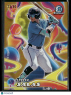 2025 Bowman Chrome Andrew Salas MM - 17 Gold Refractor Melt Mashers 23/50Sports Cards
