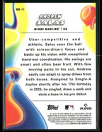 2025 Bowman Chrome Andrew Salas MM - 17 Gold Refractor Melt Mashers 23/50Sports Cards