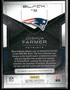 2025 Panini Black Football Joshua Farmer 154 RC Rookie Auto 161/199Sports Cards