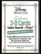 Disney Movie Club Mini Collector's 3 - D Cards Disney's Lion KingNon - Sports Cards