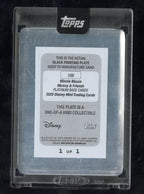 2025 Topps Disney Mint Minnie Mouse Platinum Black Printing Plate 1/1 #108 (BW)