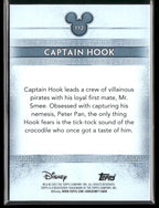 2025 Topps Disney Mint Captain Hook Platinum Tier Foilfractor 1/1 #112 (BW)