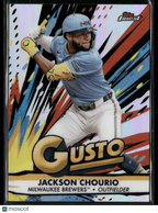 2025 Topps Finest Jackson Chourio G - 19 Gusto Insert SSPSports Cards