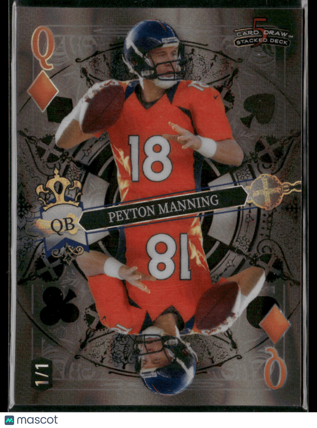 2024 Wild Card 5 Card Draw Stacked Deck Peyton Manning SDPD - PMN Lava 1/1Sports Cards