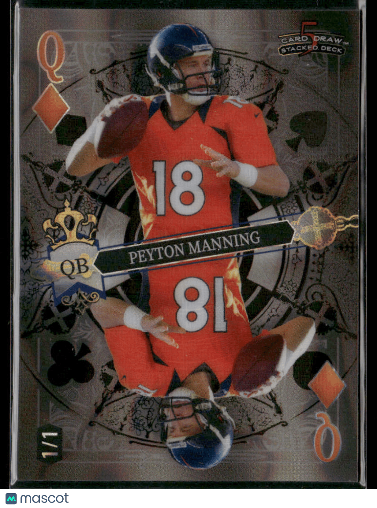 2024 Wild Card 5 Card Draw Stacked Deck Peyton Manning SDPD - PMN Lava 1/1Sports Cards