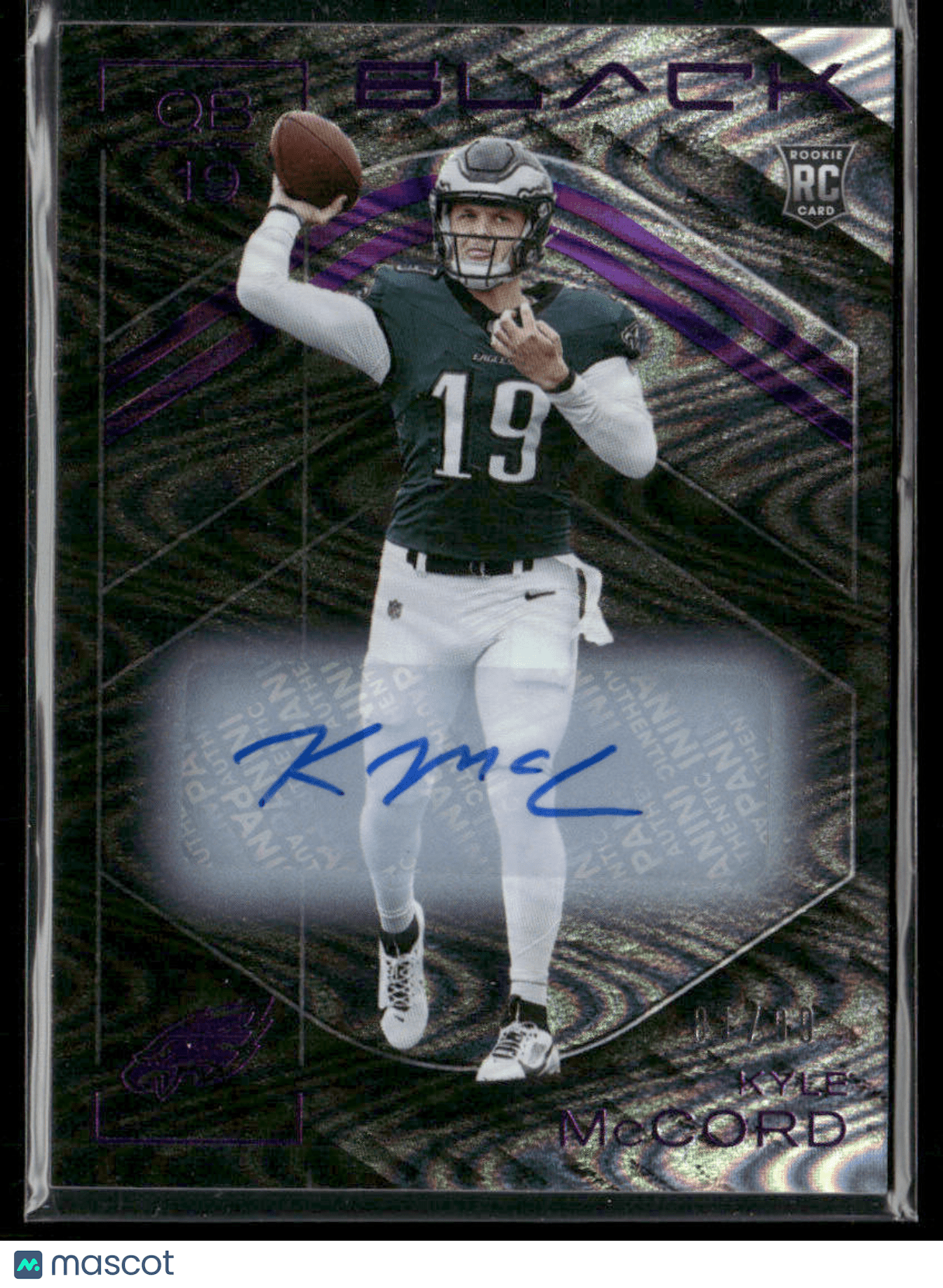 2025 Panini Black Football Kyle McCord 121 RCSports Cards Main image