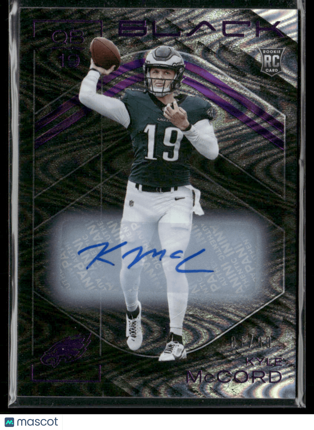 2025 Panini Black Football Kyle McCord 121 RCSports Cards