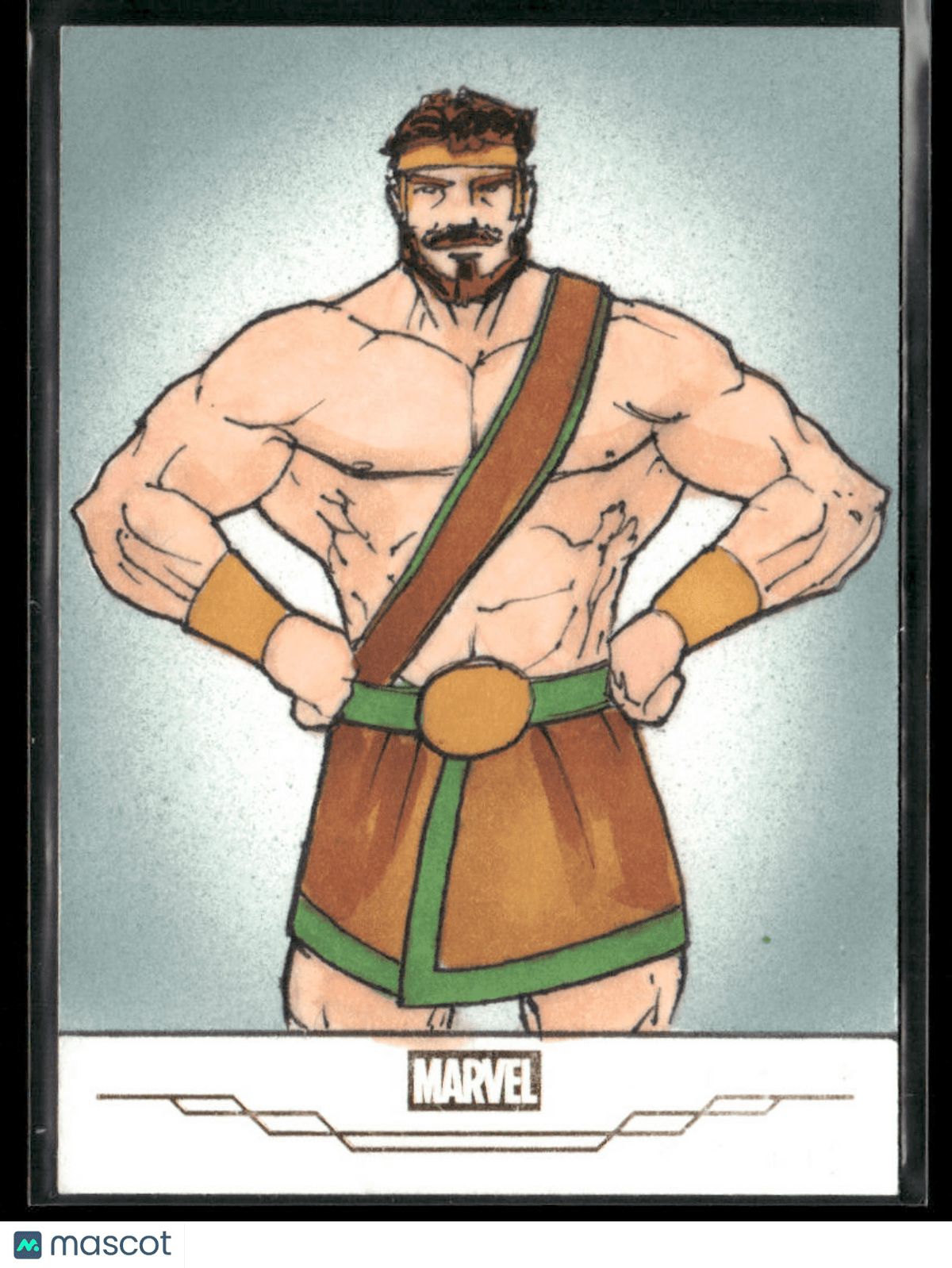 2025 Topps Marvel Comic Book Heroes 1975 Hercules Sketch Gold Foil By ...