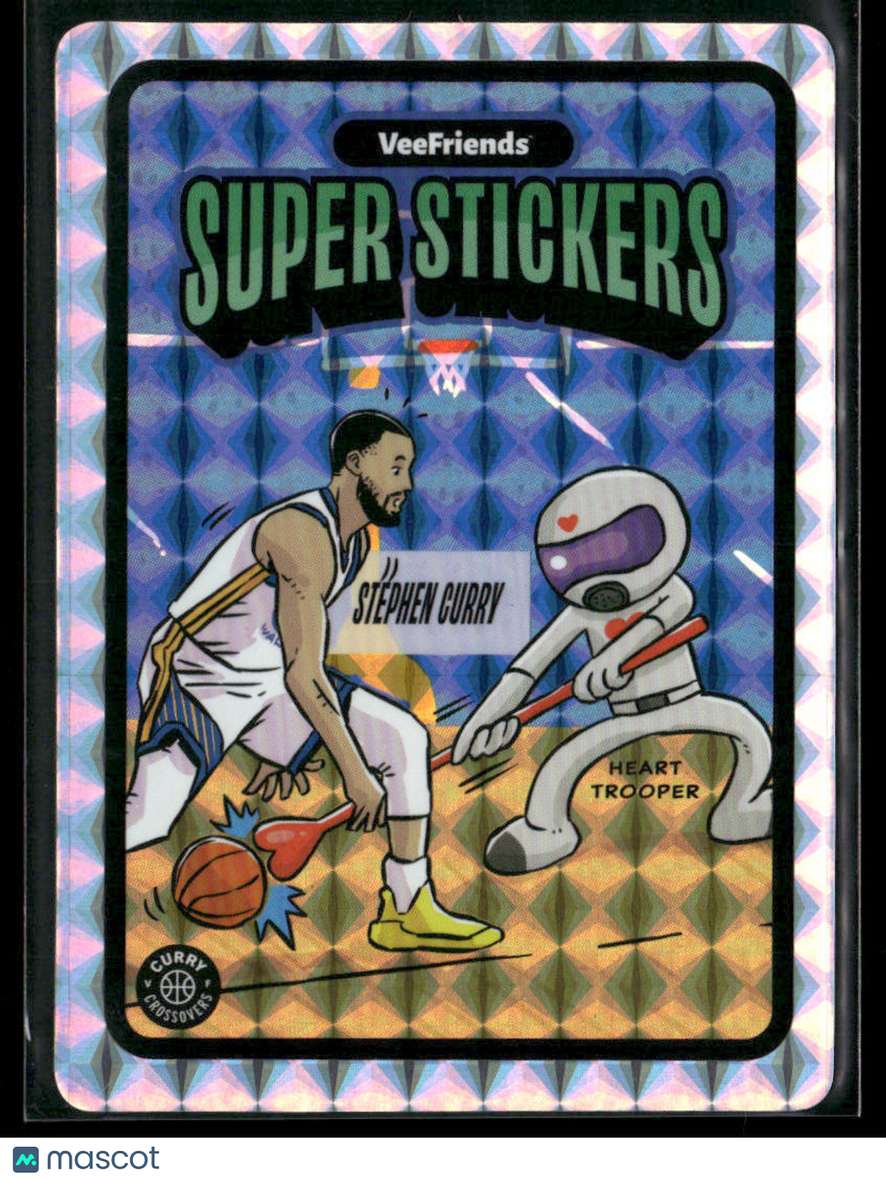 2025 VeeFriends Curry Crossovers Super Stickers Stephen Curry Heart TrooperSports Cards
