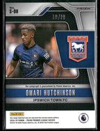 2024 - 25 Panini Prizm Premier League Omari Hutchinson Silver Auto RC Rookie 50/99Sports Cards