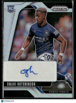 2024 - 25 Panini Prizm Premier League Omari Hutchinson Silver Auto RC Rookie 50/99Sports Cards