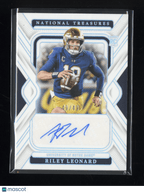 2025 Panini National Treasures Collegiate Riley Leonard RC Rookie Auto 49/49Sports Cards