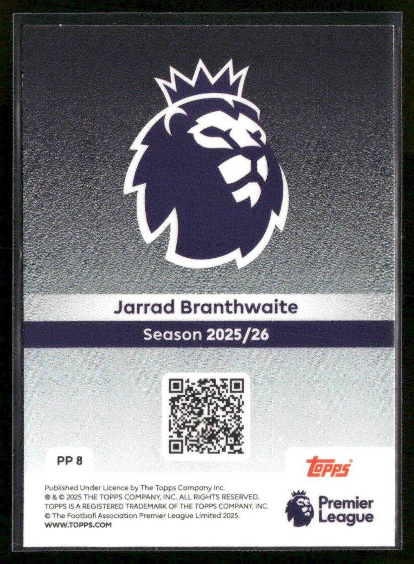 2025-26 Topps Premier League Premier Pull Jarrad Branthwaite #PP 8 Secondary image