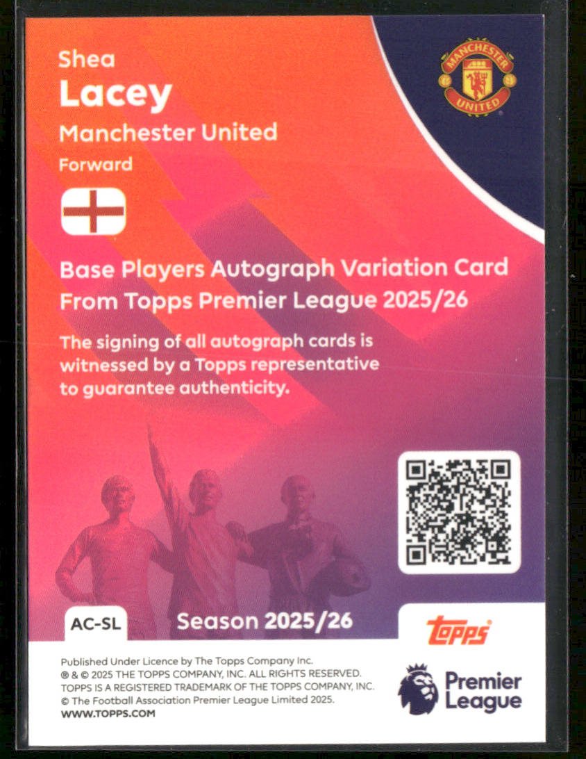 2025-26 Topps Premier League Shea Lacey #AC-SL RC Rookie Auto Secondary image