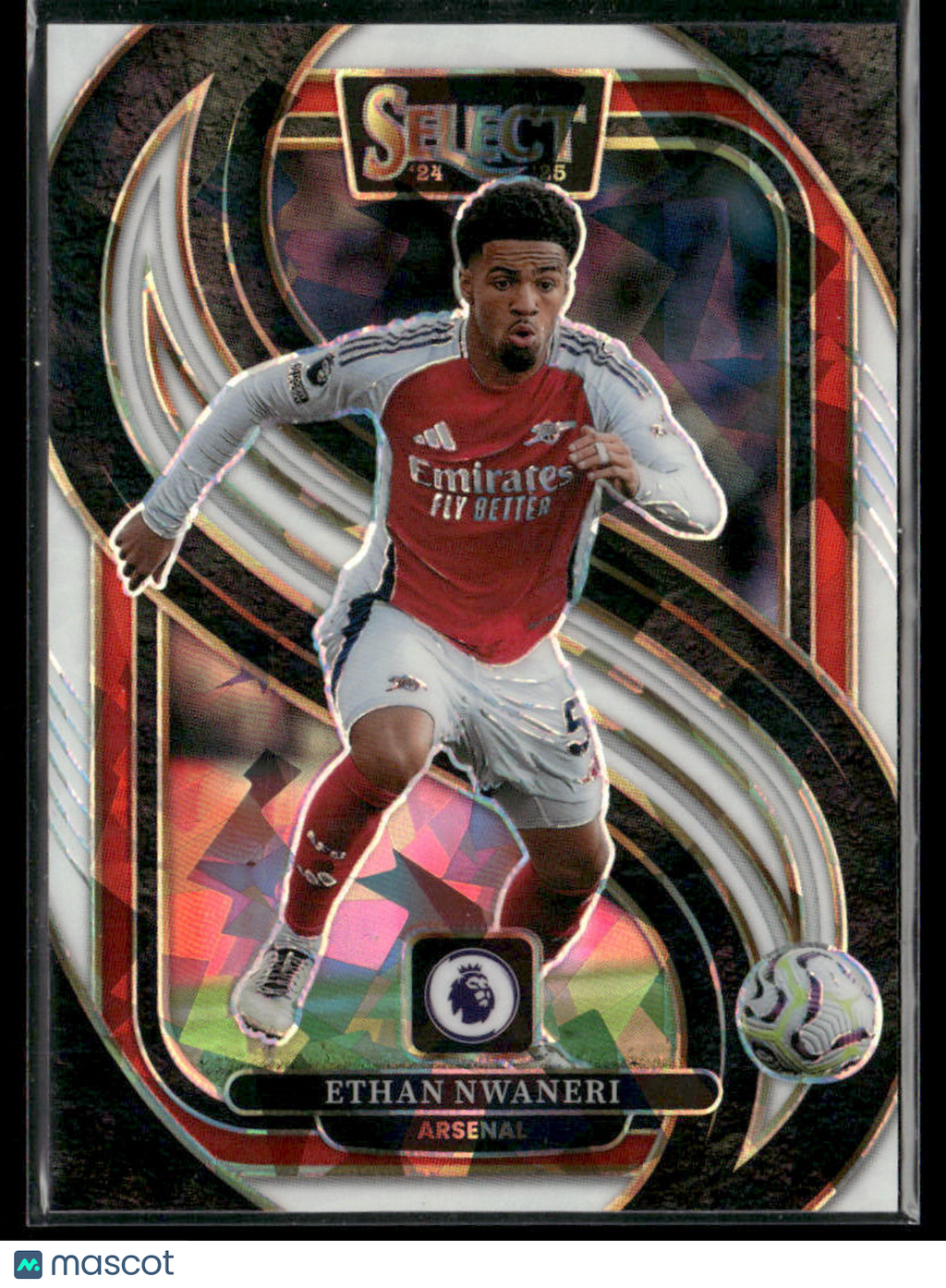 2024 - 25 Panini Select Premier League Ethan Nwaneri 135 White Ice Mezzanine /85Sports Cards