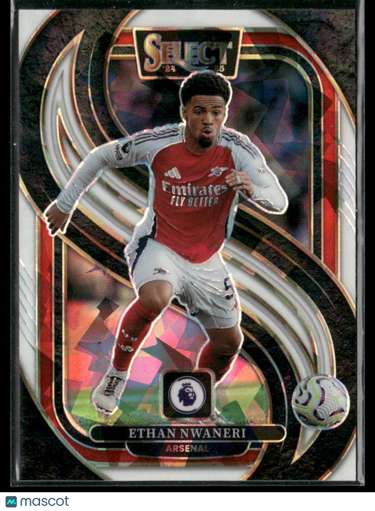 2024 - 25 Panini Select Premier League Ethan Nwaneri 135 White Ice Mezzanine /85Sports Cards