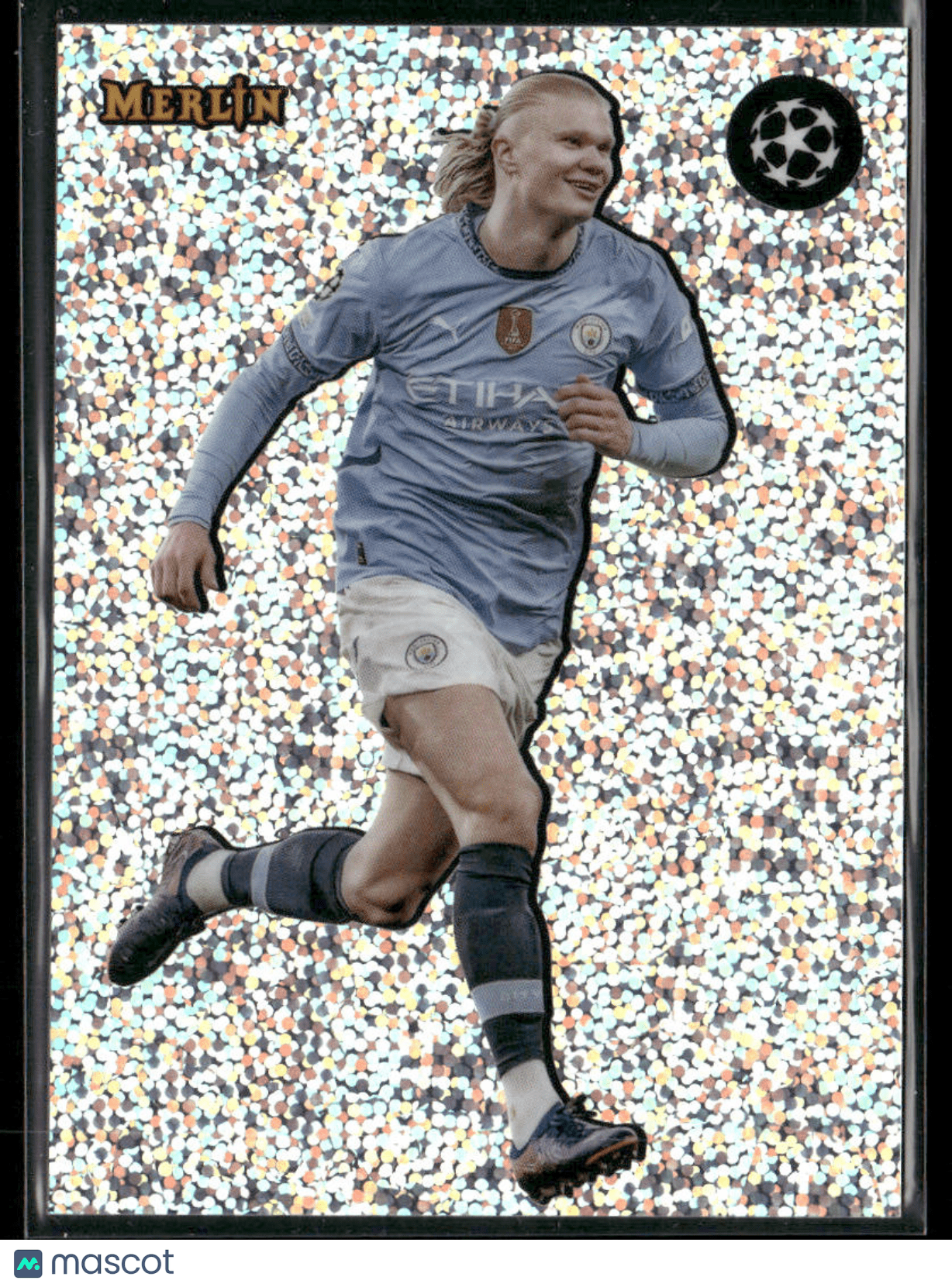 2024 - 25 Topps Merlin Soccer Erling Haaland S - 1 The Shiny SSPSports Cards Main image
