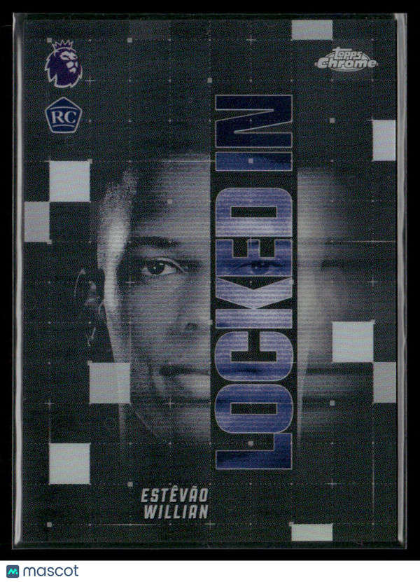 2026 Topps Chrome Premier League Locked In Estêvão Willian #LI-15 SSP RC Rookie